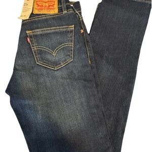 Levi's Men's Dark Blue Slim Straight Jeans